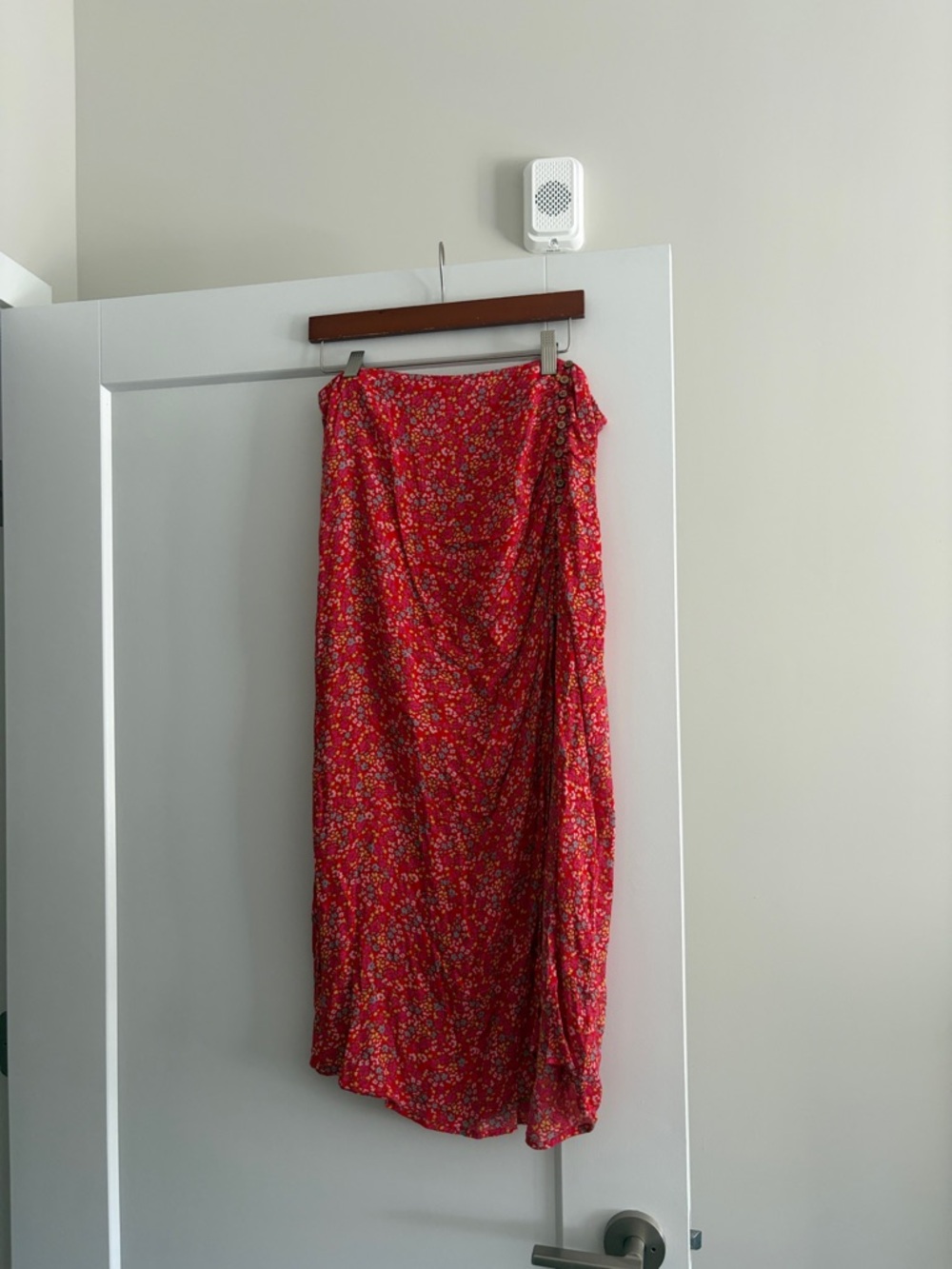 O’Neill Red Floral Midi Skirt - Women's Lightweight Summer Skirt